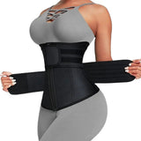 Sweat Waist Trainer for Women – Sauna Sweat Belt Slim Body Shaper Corset Black