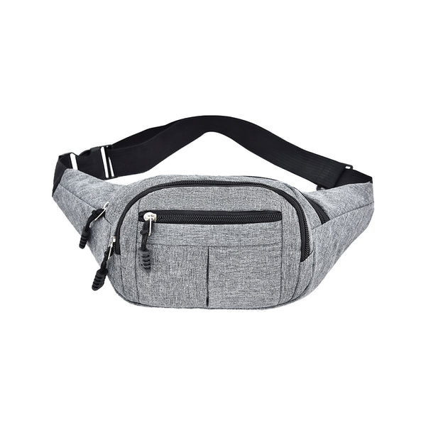 Unisex Sling Bag Chest Pack Fanny Pack Sports Waist Bag Wallet Grey