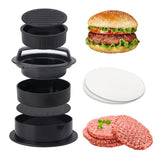 3 in 1  Hamburger Press Patty Maker Burger Press for Outdoor Cooking BBQ