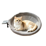 Reversible Cat Hammock for Desk with Steel Frame Gray Style 1