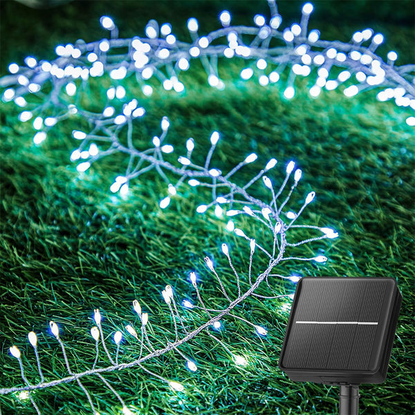 Solar String Lights – Outdoor Waterproof Fairy Lights for Patio and Balcony White