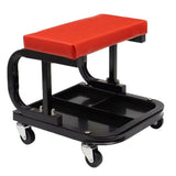 Mechanic Roller Stool with Divided Tool Tray for Home Garage Shop