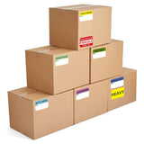 600Pcs Home Moving Packing Box Labels with Writable Notes Areas Colorful Moving Labels
