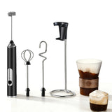3 in 1 Electric Milk Frother Coffee Stirrer Black