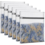 6 Pcs Mesh Laundry Bags for Delicates with Zipper Closure