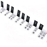 2PCS Reusable 88 Key Piano Note Guide Strip with Staff and Note Names
