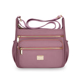 Ladies Crossbody Bag Shoulder Messenger Bag with Multiple Pockets Pink