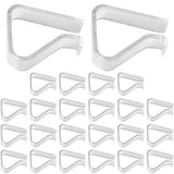 24 PCS Clear Plastic Tablecloth Clips for Indoor Outdoor Tables