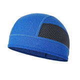 Skull Cap Helmet Liner – Cycling & Motorcycle Cap for Under Helmet Use  Blue