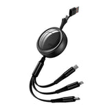 3-in-2 Retractable Multi Charging Cable USB-C Phone Charger