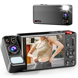 Digital Camera 270 Degree Rotating Lens Selfie Vlog Camera Black
