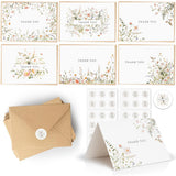 36PCS Thank You Cards Set with Envelopes Stickers