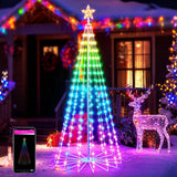 USB Christmas Tree LED Lights Bluetooth App Programmable Music Sync