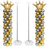 Telescoping Balloon Stand Adjustable Metal Balloon Column 40cm to 2m for Decoration
