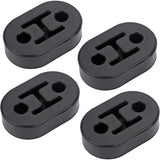 4 PCS Flexible Rubber Exhaust Muffler Hanger Mounts for Vehicles