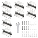 8 Pcs Solar Panel Bracket Mounting Flat Roof Yacht RV Mount Aluminum Alloy Kit
