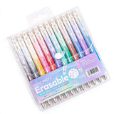 12PCS Colorful Click-Erasable Gel Pen Set for Students School and Office