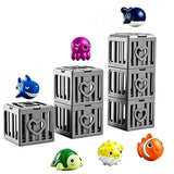 6 PCS Pool Diving Rescue Game with Sea Animals and Sinking Cages