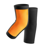Pair of Knee Pads Thicken Fleece Lined Knee Warmers Black