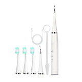 6-in-1 Electric Ultrasonic Teeth Calculus Remover Oral Tooth Cleaner White