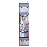 Over Door Organizer for Stuffies Toy Hanging Storage Net Bag for Animals Stuffy Grey