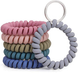 6PCS Stretchable Wristband Wristlet Keychain Wrist Key Chain Wristlet for  Gym Pool