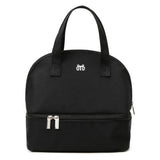 Insulated Lunch Bag with Dual Compartment Leakproof Cooler Tote for Work Office Picnic Black