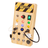 Busy Board Montessori Toy for 6-Year-Olds Wooden Sensory Travel Toy Style 2
