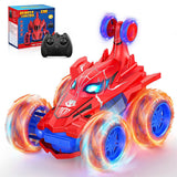 Remote Control Spiderman Car with 360 Flips – RC Toy