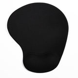 Ergonomic Non-Slip Mouse Pad with Silicone Wrist Rest for Computer Black