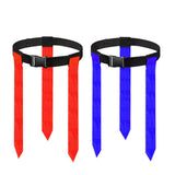 2PCS Adjustable Flag Football Belt Set with Flags for Youth and Adult Players