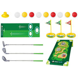 Golf Toy Set Retractable Golf Clubs with Scorecard and Storage Bag Outdoor Yard Games