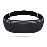 Running Belt Waist Pack Ultra Light Water Resistant Fitness Belt Waist Bag Black