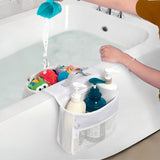 2 Compartments Bath Toy Storage Organizer for Bathtub
