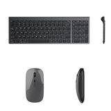 3 Modes Rechargeable Wireless Keyboard and Mouse Combo for Laptop PC Tablet