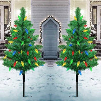4-in-1 Solar Christmas Tree Lights Xmas Outdoor Garden Decorations
