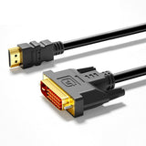HDMI to DVI Cable Male DVI-D for HDTV PS3 PS4 Switch 360 TV