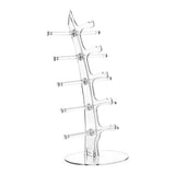 Sunglasses Display Stand for 5 Pairs Sunglasses Show Rack Glasses Holder Transparent