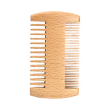 2PCS 14 Teeth Men Handcrafted Wood Narrow Wide Teeth for Home Travel