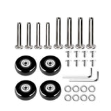 2 Sets of Luggage Replacement Wheels 8PCS Silent Suitcase Roller Wheels for Travel Suitcase