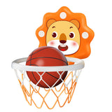 Adjustable Indoor Basketball Hoop Mini Basketball Set Yellow