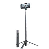1.7m Bluetooth Universal Phone Stand Phone Tripod for Travel Video Live Streaming