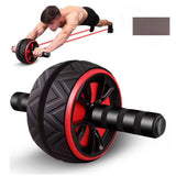 AB Abdominal Roller Wheel Fitness Waist Core Workout Exercise Wheel Home Gym Red