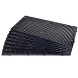 8 PCS Plastic Aquarium Grid Divider Set for Fish Tanks and Breeding Black