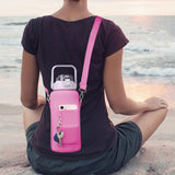 2L Neoprene Water Bottle Carrier Bag Bottle Pouch Sleeve Pink