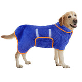Dog Bathrobe Quick Drying Super Absorbent Pet Robes for Small Medium Large Dogs Blue