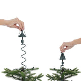 Twist-On Christmas Tree Topper Holder with Stabilizing Support for Tree Decor