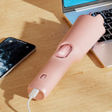 Automatic Curling Iron with 3 Temperatures Curling Iron 2-Way Rotation for Hair Styling Pink