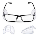 4-Pack Clear Side Shields – Flexible Universal Eye Protection for Glasses