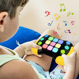 Fast Push RGB Game Toy Handle Electronic Brain and Memory Game Pad for Teens Yellow